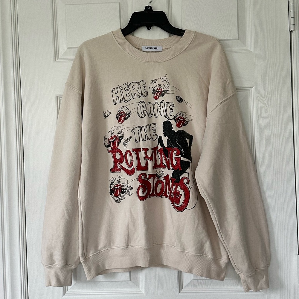 Daydreamer Rolling Stones Here Comes The Stones Bf Crew Tee Size M - Picture 2 of 6